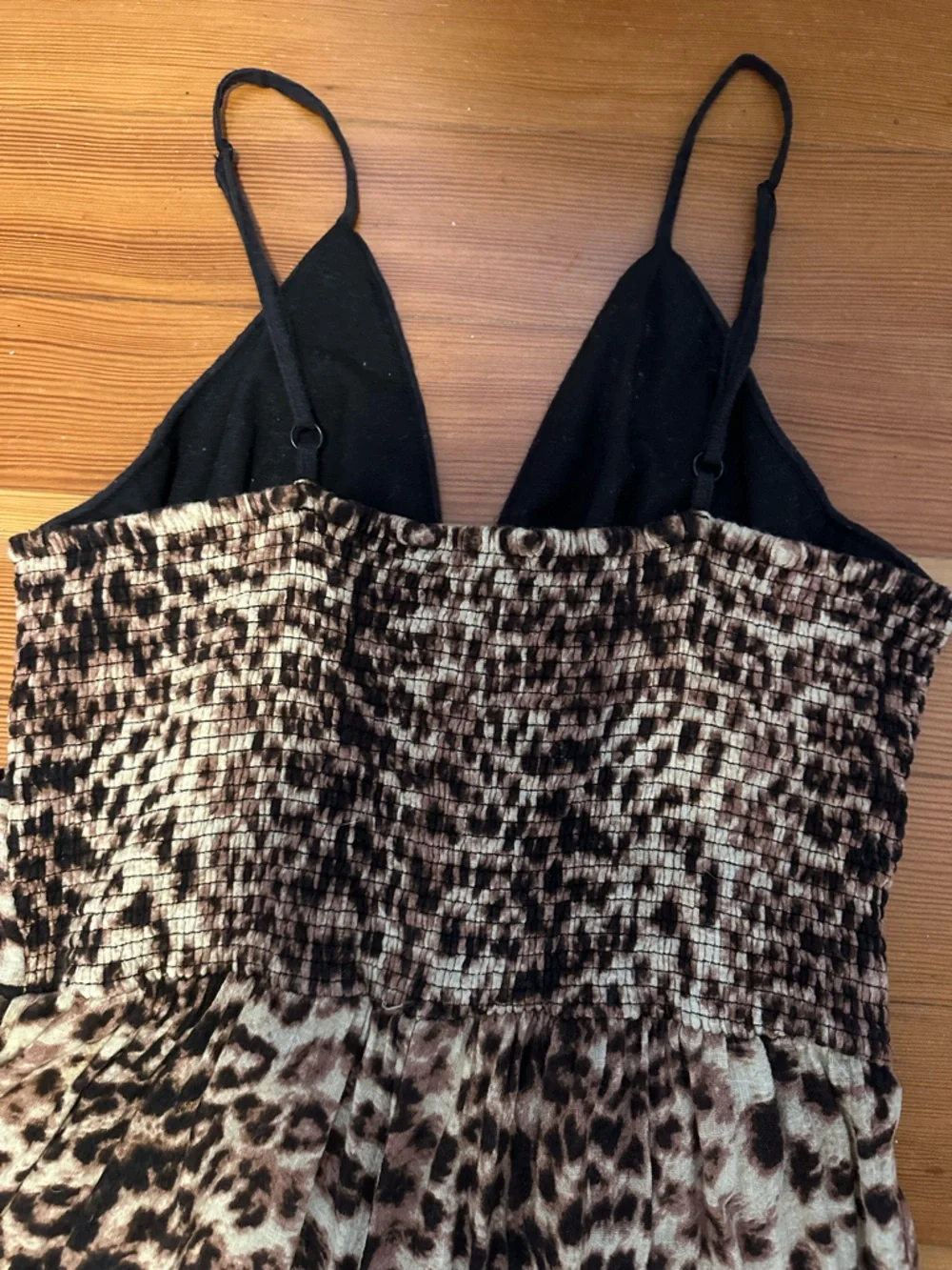 INC International Concepts Leopard-Print Wide-Leg Jumpsuit - Tan & Black - Picture 7 of 7